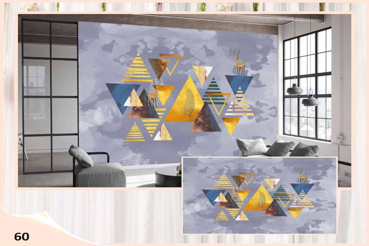 3D abstract wallpaper mural