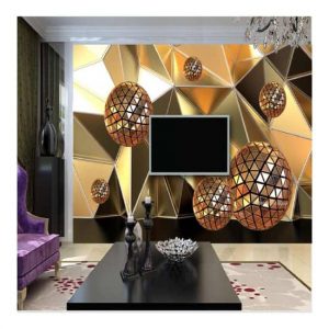 Abstract architecture wall mural