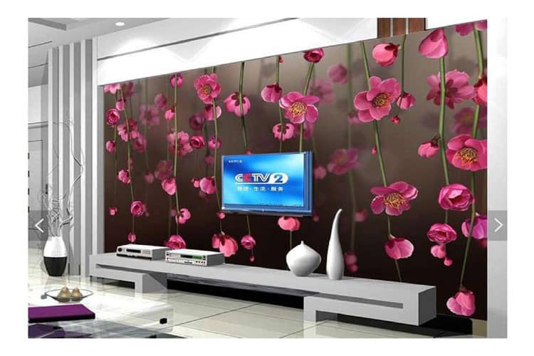floral wall mural