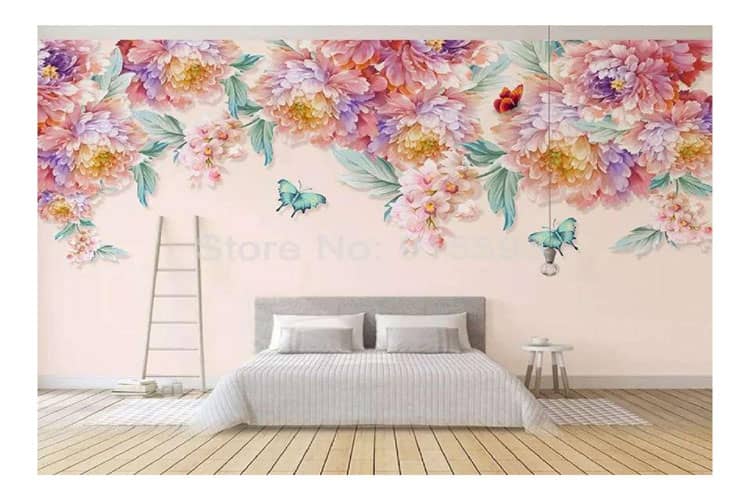 floral wall mural