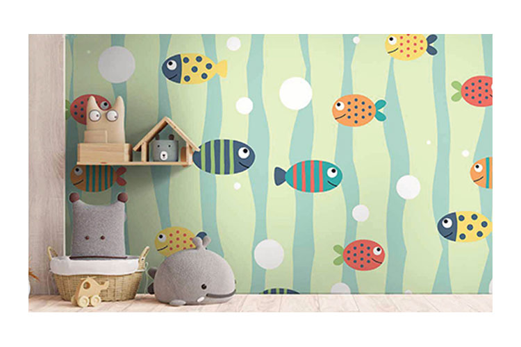 Fish wallpaper design for kids
