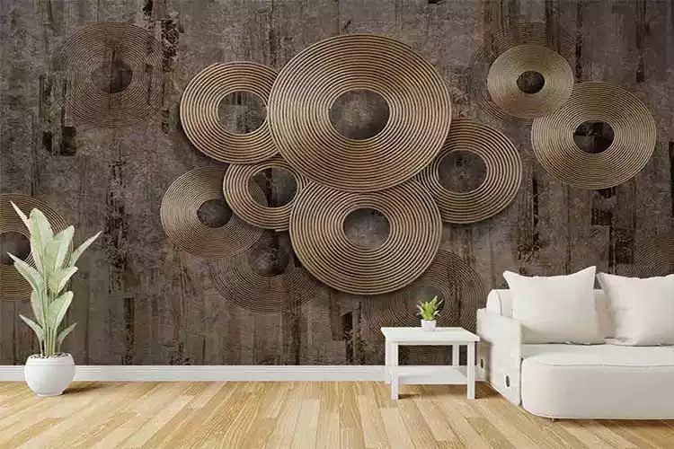 Round Wires wallpaper for wall