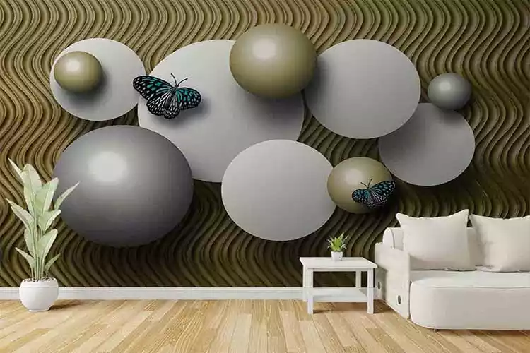 Designer Beautiful Circular Blocks with Butterfly