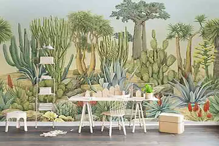 Custom-Mural-Wallpaper-3D-Stereo-Cactus-Tree-Green-Leaf-Wall-Painting-Living-Room