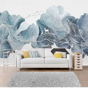 Grey wallpaper For Living Room